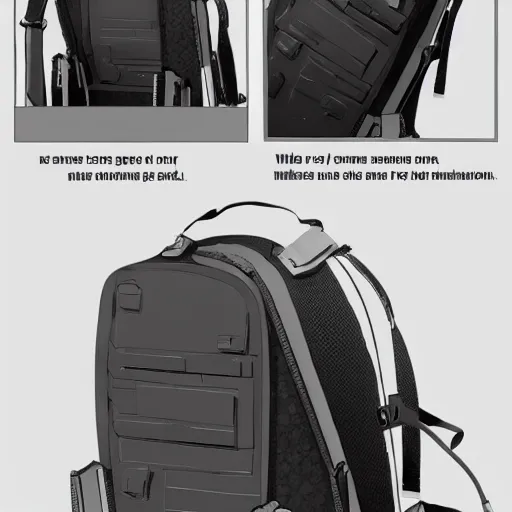 Prompt: modular game item, futuristic computer backpack, very realistic , artstation, concept art , game art, high quality,