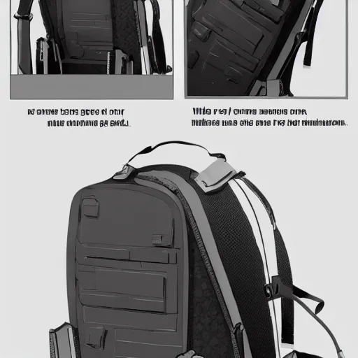 Image similar to modular game item, futuristic computer backpack, very realistic , artstation, concept art , game art, high quality,