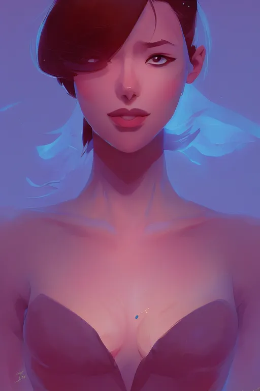 Image similar to beautiful woman minimalist comics, behance hd by jesper ejsing, by rhads, makoto shinkai and lois van baarle, ilya kuvshinov, rossdraws global illumination ray tracing hdr radiating a glowing aura