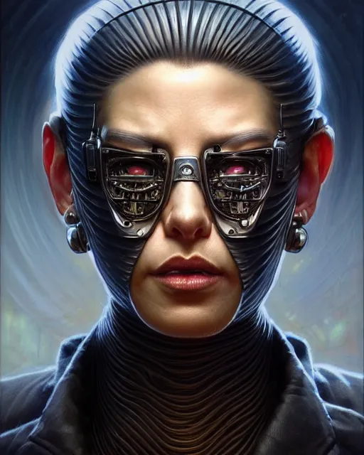 Image similar to front shot of a cyberpunk criminal mastermind character, intricate, elegant, highly detailed, centered, (((artstation, concept art, smooth, sharp focus, artgerm, Tomasz Alen Kopera, Peter Mohrbacher, donato giancola, Joseph Christian Leyendecker, WLOP, Boris Vallejo))), mugshot!!!!!, ugly!!!!!!