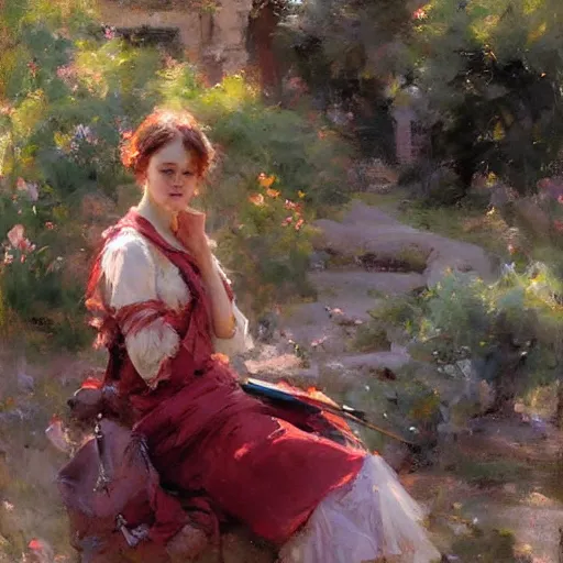 Prompt: a portrait of a character in a scenic environment by daniel f. gerhartz