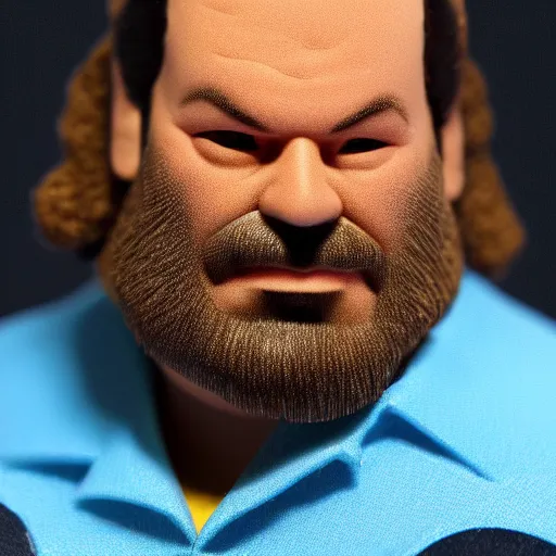 Image similar to paper model of bud spencer, product photo, crisp