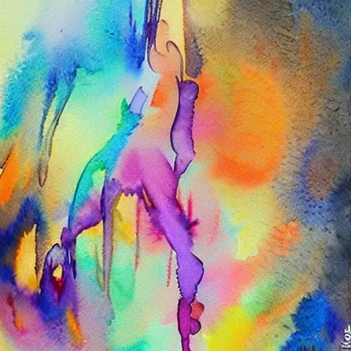 Prompt: watercolors, abstract orgasm