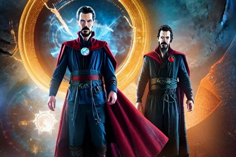 Image similar to film still of zombie Doctor Strange in new avengers movie, 4k