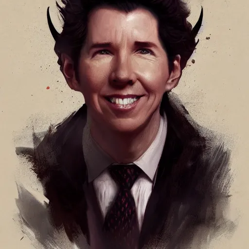 Image similar to joel osteen as the devil, greg rutkowski, trending on artstation, 8 k