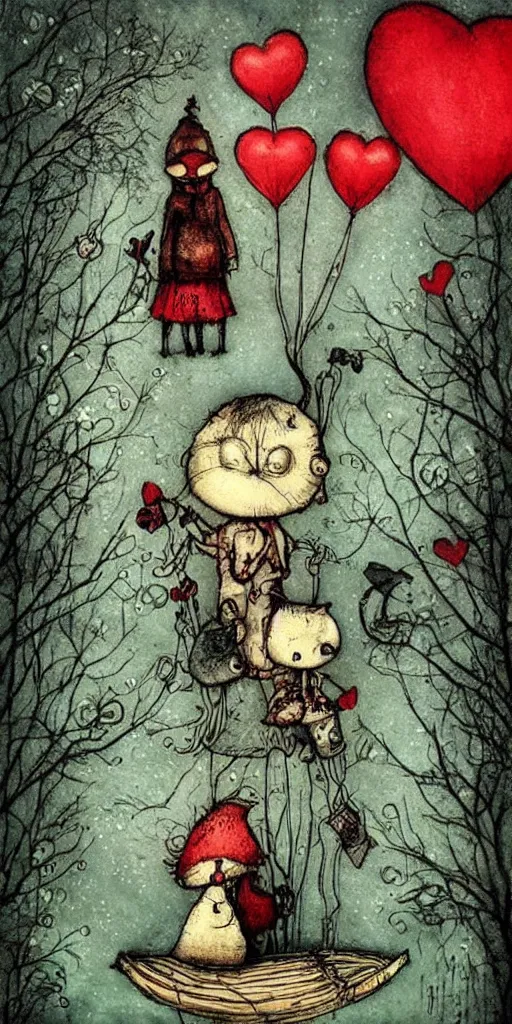 Image similar to a valentine's day scene by alexander jansson