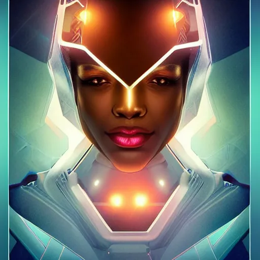 Image similar to symmetry!! solid cube of light, hard edges, product render retro - futuristic poster scifi, lasers and circuits, brown skin prince, intricate, elegant, highly detailed, digital painting, artstation, concept art, smooth, sharp focus, illustration, dreamlike, art by artgerm