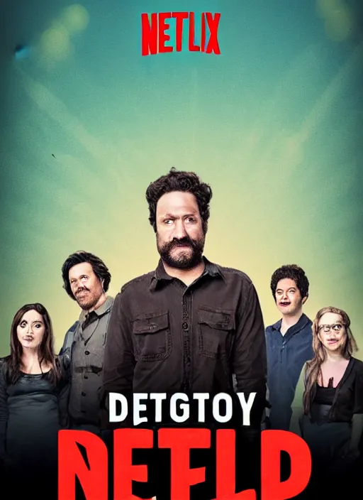 Image similar to poster for a netflix drongo show called drongo, tv show drongo poster