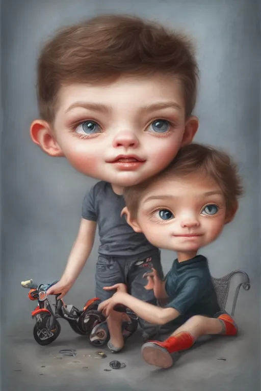 Image similar to max verstappen and louis hamilton, beautiful, attractive, extremely cute, illustration concept art by nicoletta ceccoli, mark ryden, lostfish, detailed and intricate environment, 8 k resolution, hyperrealistic, octane render