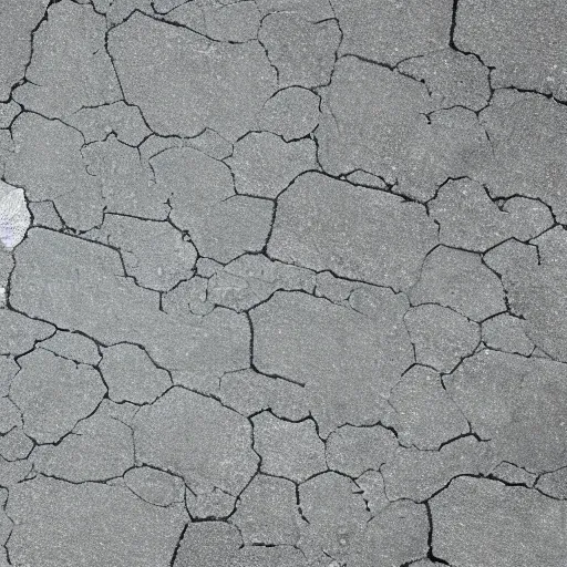 Prompt: concrete pavement albedo texture, top - down photo, flat lighting