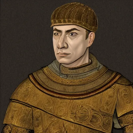 Image similar to portrait of Baldwin IV according to Willem of Tyre, dynamic lighting, cinematic, establishing shot, extremely high detail, photo realistic, cinematic lighting, intricate line drawings, 8k resolution