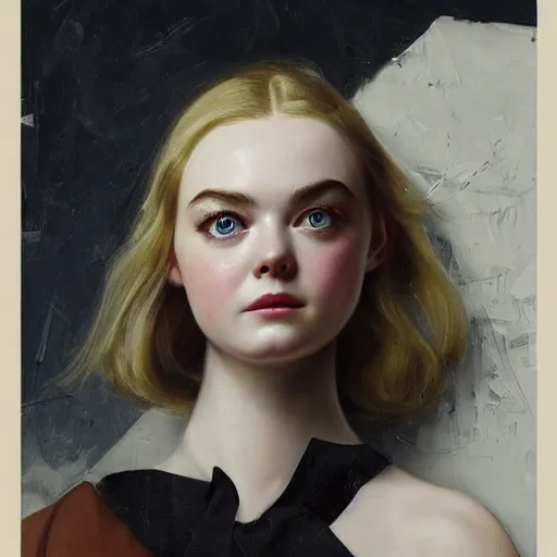 Prompt: elle fanning, ana de armas, anya taylor joy in prey picture by j. c. leyendecker and peter paul rubens, asymmetrical, dark vibes, realistic painting, organic painting, matte painting, geometric shapes, hard edges, graffiti, street art : 2 by j. c. leyendecker and peter paul rubens : 4