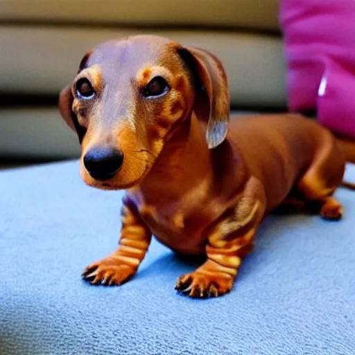 Prompt: pretzel dachshund