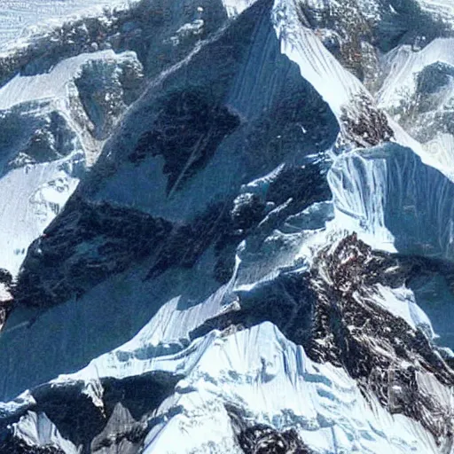 Image similar to cross section of mount everest, detailed.