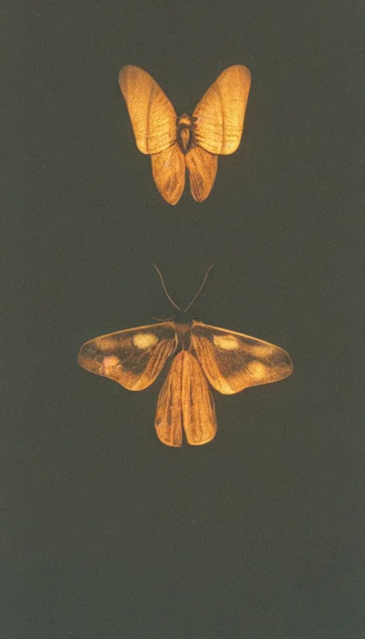 Image similar to 7 0 s movie still of a moth in the head, cinestill 8 0 0 t 3 5 mm eastmancolor, heavy grain, high quality, high detail