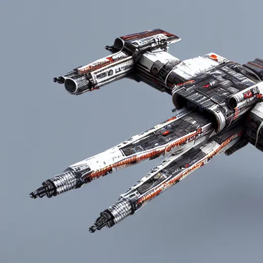Image similar to x wing, detailed 4 k render