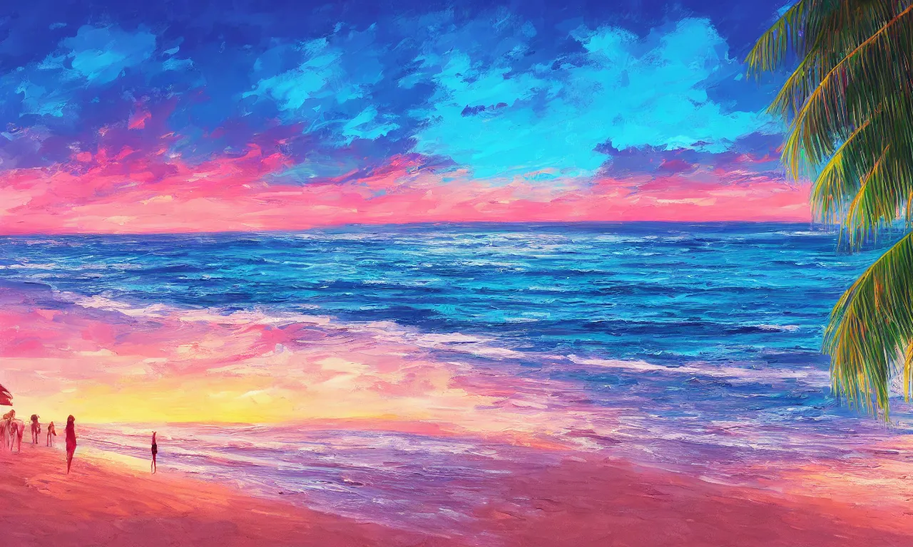 Image similar to paradise beach by alena aenami artworks in 4 k