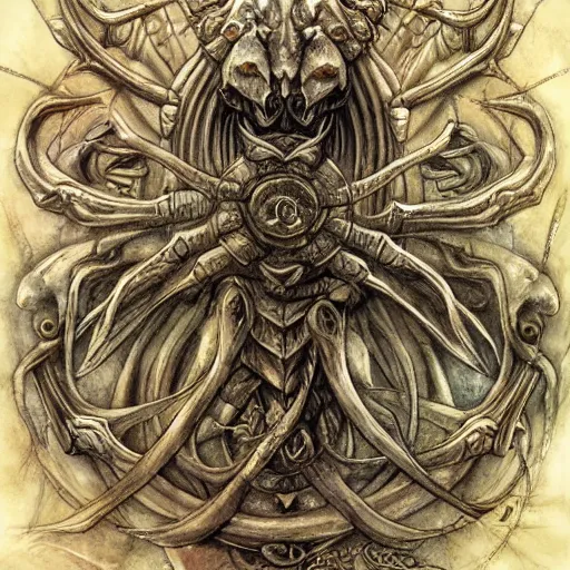 Prompt: detailed and sharp scorpio god artistic zodiac artwork, mystic style, detailed, 8 k, detailed, symmetrical, by brian froud