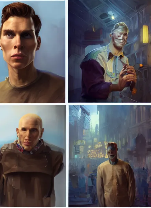 Image similar to impostor jerma is sus, hyper detailed, digital art, trending in artstation, cinematic lighting, studio quality, smooth render, unreal engine 5 rendered, octane rendered, art style by klimt and nixeu and ian sprigger and wlop and krenz cushart.