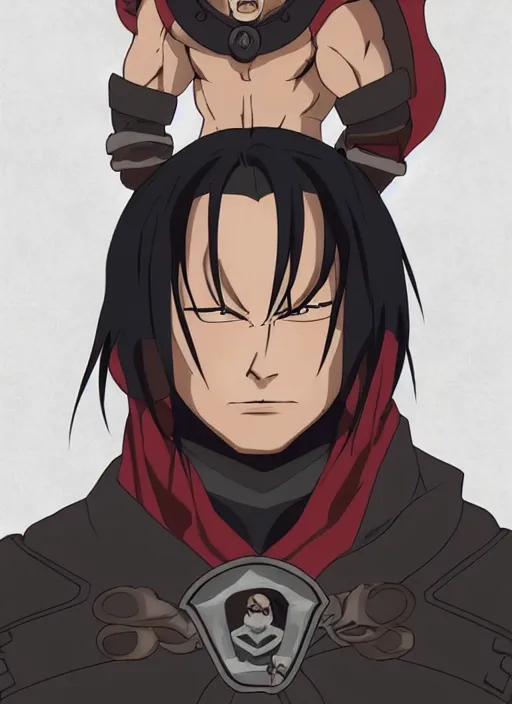 King Bradley from Fullmetal Alchemist Brotherhood with, Stable Diffusion