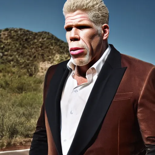 Image similar to Ron perlman hyper realistic 4K quality