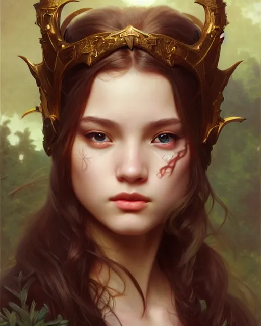 Image similar to a very very beautiful wonderful teen, fantasy character portrait, ultra realistic, concept art, intricate details, highly detailed by james bamaruan jia and mandy jurgens and artgerm and william adolphe bouguereau and frank frazetta