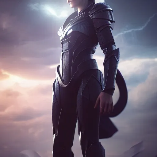 Prompt: beautiful Kryptonian girl with full armor, full body shot, clouds, hyper realistic, hyper detailed, octane render, cloudpunk, johannes voss, dynamic lightning, sharp focus, flight, volumetric, realistic, 3d render, Realistic Render, Cinematic lighting, Volumetric lighting, atmospheric, cinematic, unreal engine, unreal engine render, octane render, HD, photorealism, hyper realistic, photo, 8K, trending on artstation, concept art