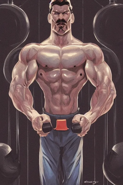 prompthunt: gigachad luigi bodybuilder in final fight onepunch man by ilya  kuvshinov, ernest khalimov body by krista sudmalis, fantasy character  portrait, ultra realistic, concept art, intricate details, elegent, digital  painting, smooth, sharp