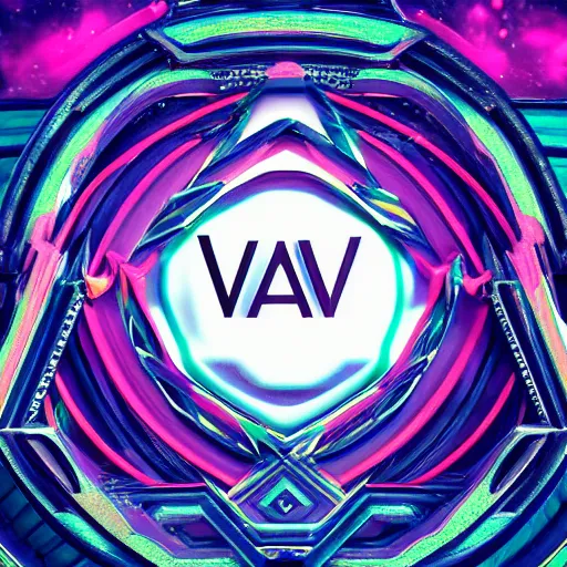 Image similar to a and w vaporwave logo, digital art, cosmic, 3 d high definition, trending on art station, photorealistic, high resolution, 8 k, octane, hyper detailed, insane details, intricate, elite, ornate, elegant trend, highly detailed and intricate, sharp focus, photography, unreal engine