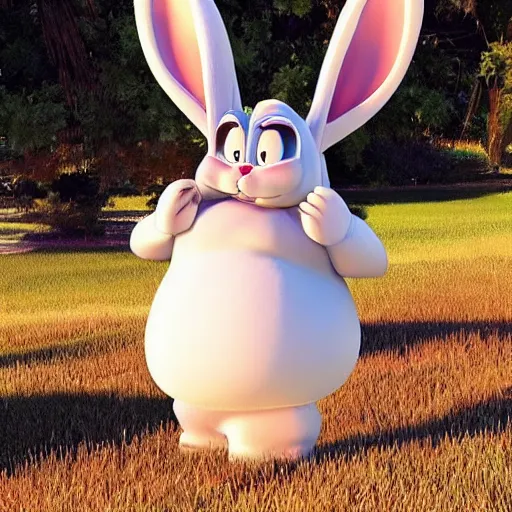 Image similar to big chungus bugs bunny in real life