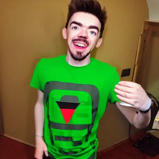 Prompt: Jacksepticeye from YouTube