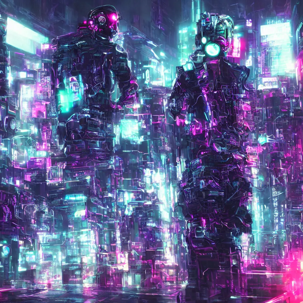 Image similar to cyber punk