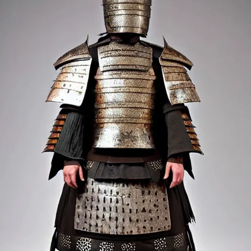 Image similar to samurai armor worn by mikael akerfeldt