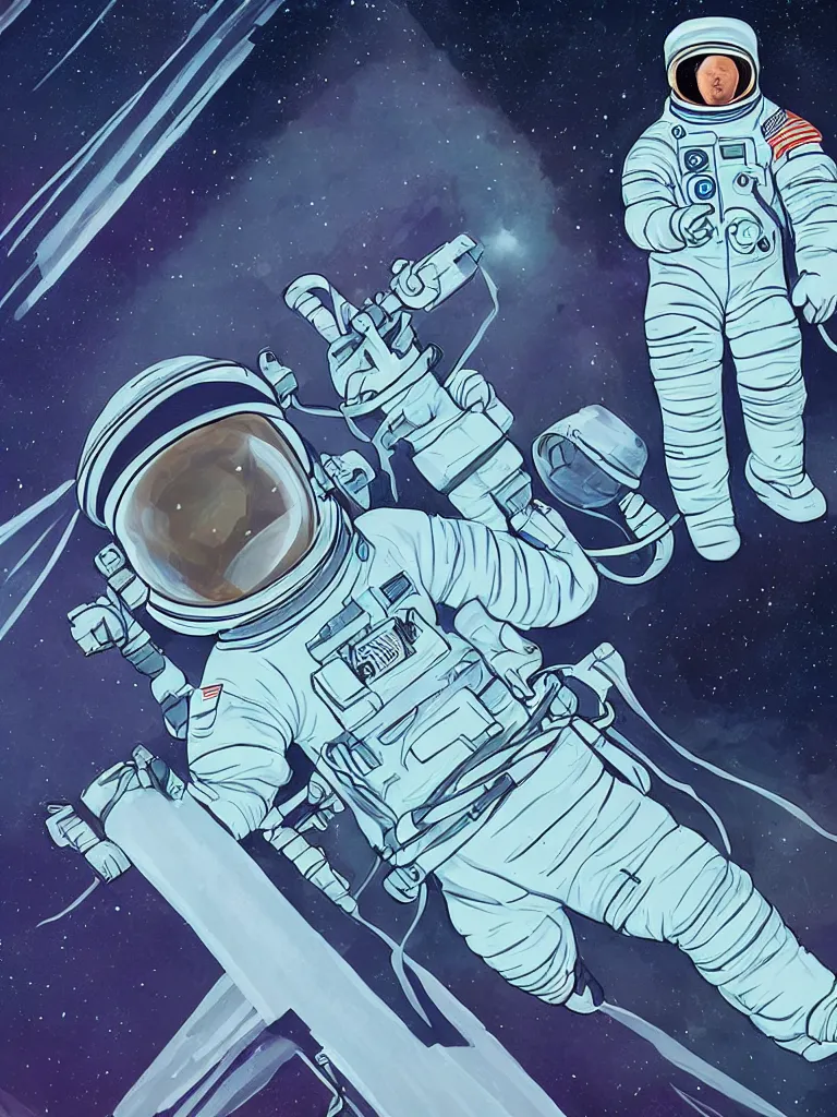 Image similar to astronaut glowing in the dark by disney concept artists, blunt borders, rule of thirds