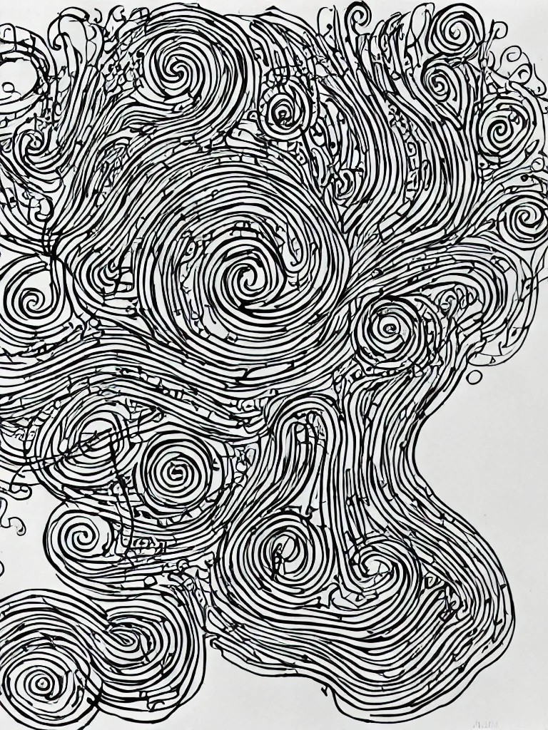 Image similar to single line thick sharpie drawing, acorn becomes tree in shape of treble clef, bursts of color, trending on art station, continuous line drawing