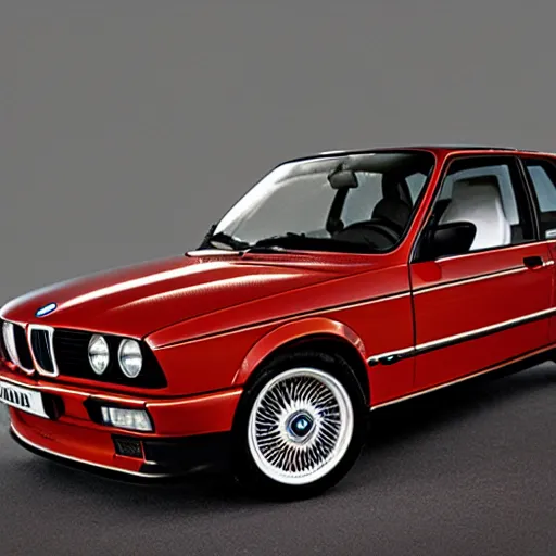Image similar to bmw e30 in the style of Jean-Honoré Fragonard