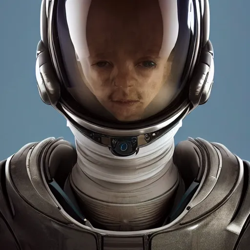 Prompt: High resolution!! Cinematic Portrait of a clever alien pilot, photorealistic, 8k, Canon, mercury