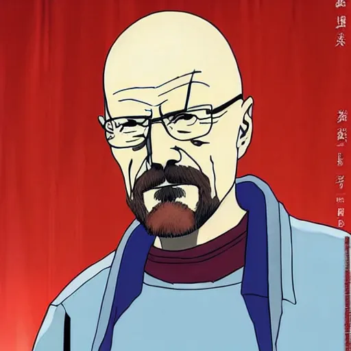 Prompt: Walter white is cosplaying asuka from evangelion