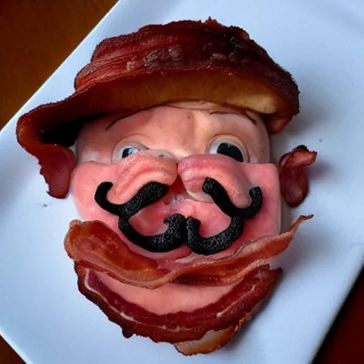 Image similar to bacon mustache