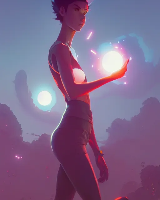 Image similar to ranxerox by greg rutkowski, loish, rhads, beeple, makoto shinkai and lois van baarle, ilya kuvshinov, rossdraws, tom bagshaw, alphonse mucho, global illumination, detailed and intricate environment