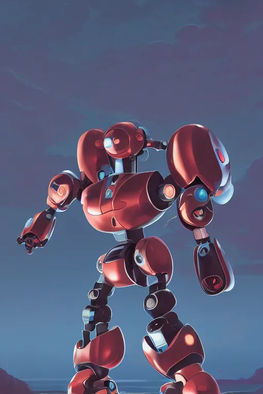 Image similar to metabots medabots medarotto medarot robot minimalist comics, behance hd by jesper ejsing, by rhads, makoto shinkai and lois van baarle, ilya kuvshinov, rossdraws global illumination ray tracing hdr radiating a glowing aura