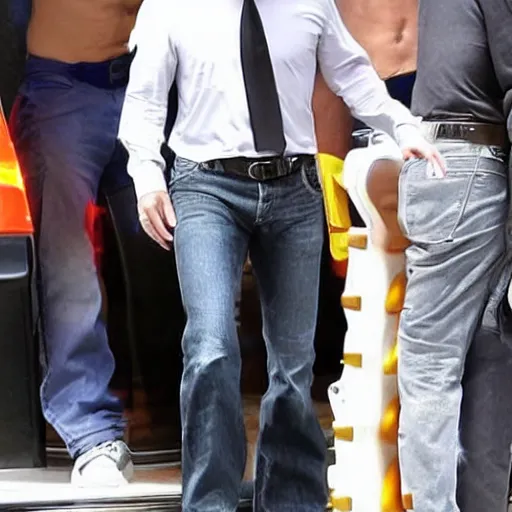 Image similar to Tom Cruise wearing Scientology thong