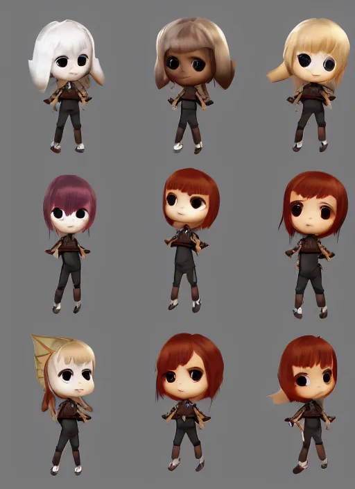 Image similar to female angel mini cute style, character adoptable, highly detailed, rendered, ray - tracing, cgi animated, 3 d demo reel avatar, style of maple story and zootopia, maple story angel, heaven angel, dark skin, cool clothes, soft shade, soft lighting