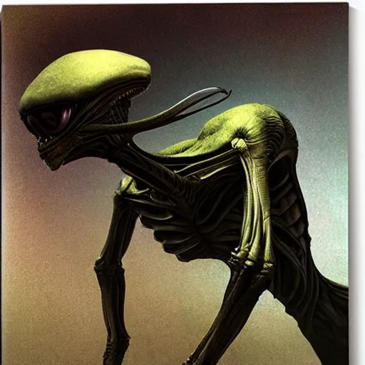 Image similar to alien by repin