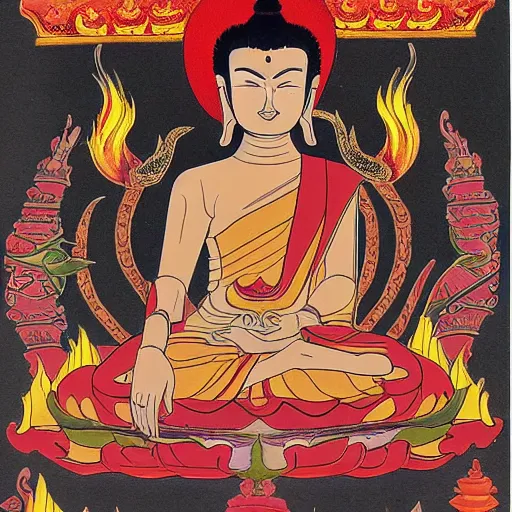 Image similar to naraka, niraya, hell realm in buddhism