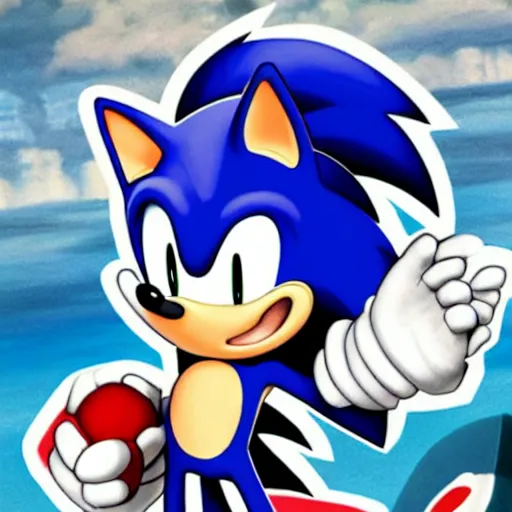 Image similar to sonic the hedgehog by tsukushi akihito and tsukushi akihito and tsukushi akihito and tsukushi akihito and tsukushi akihito