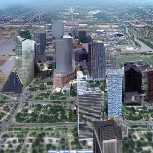 Image similar to houston texas in the year 2 0 4 0