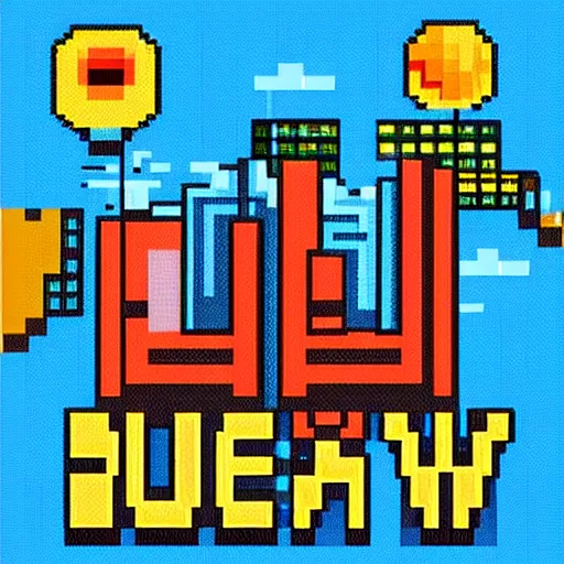 Prompt: pixel art of a sunny day in New York