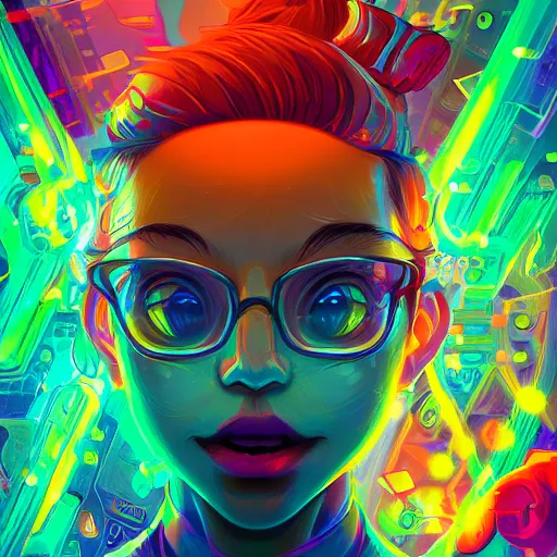 Image similar to skill magic geek inside matrix deepdream radiating a glowing aura stuff loot legends stylized digital illustration video game icon artstation lois van baarle, ilya kuvshinov, rossdraws,