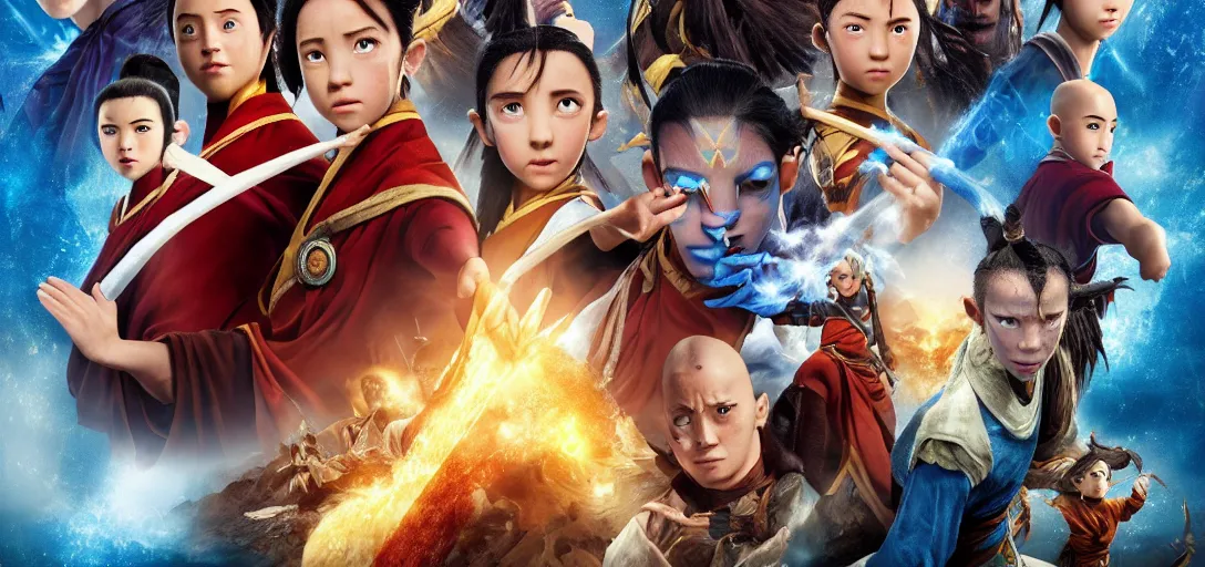 Image similar to Poster of Avatar The Last Airbender Live Action Movie